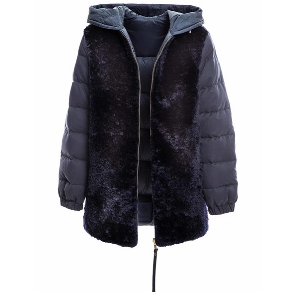 Mr & Mrs ItalyDeep Blue Reversible Down Jacket
